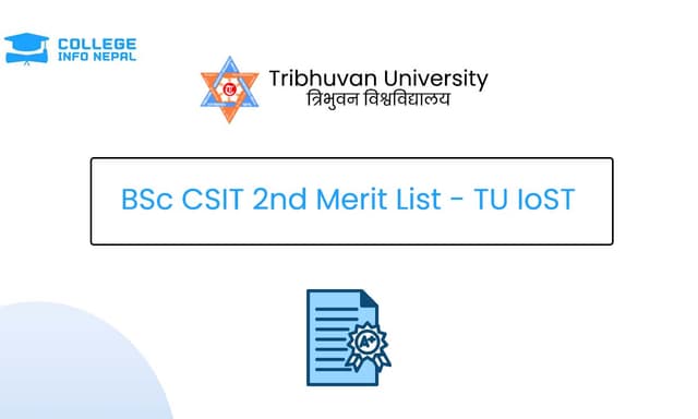 BSc CSIT 2nd Merit List 2083 - TU IoST