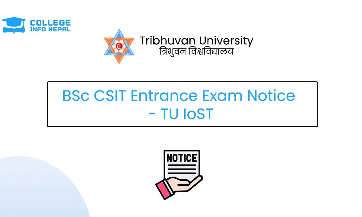 BSc CSIT Entrance Exam Notice 2083  – TU IoST