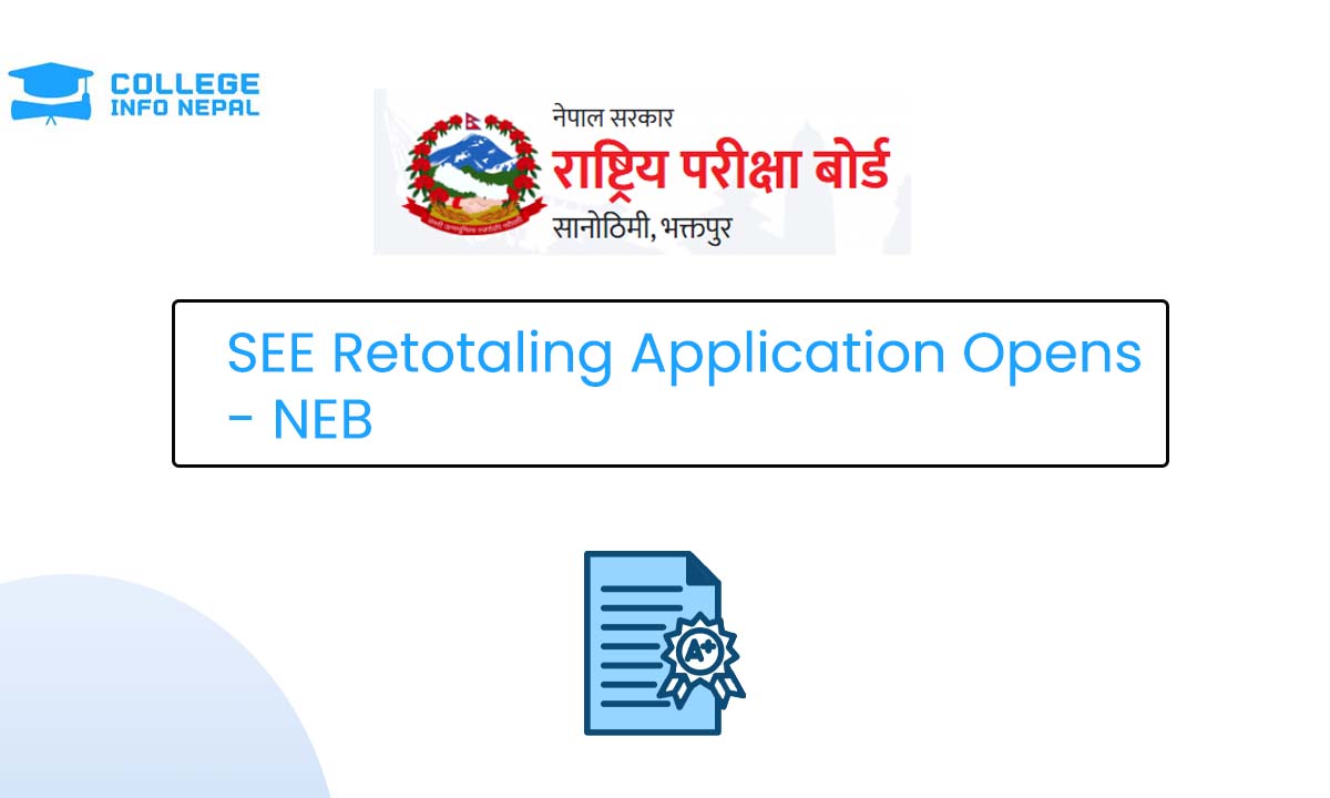 SEE 2081 Retotaling Application Opens  - NEB