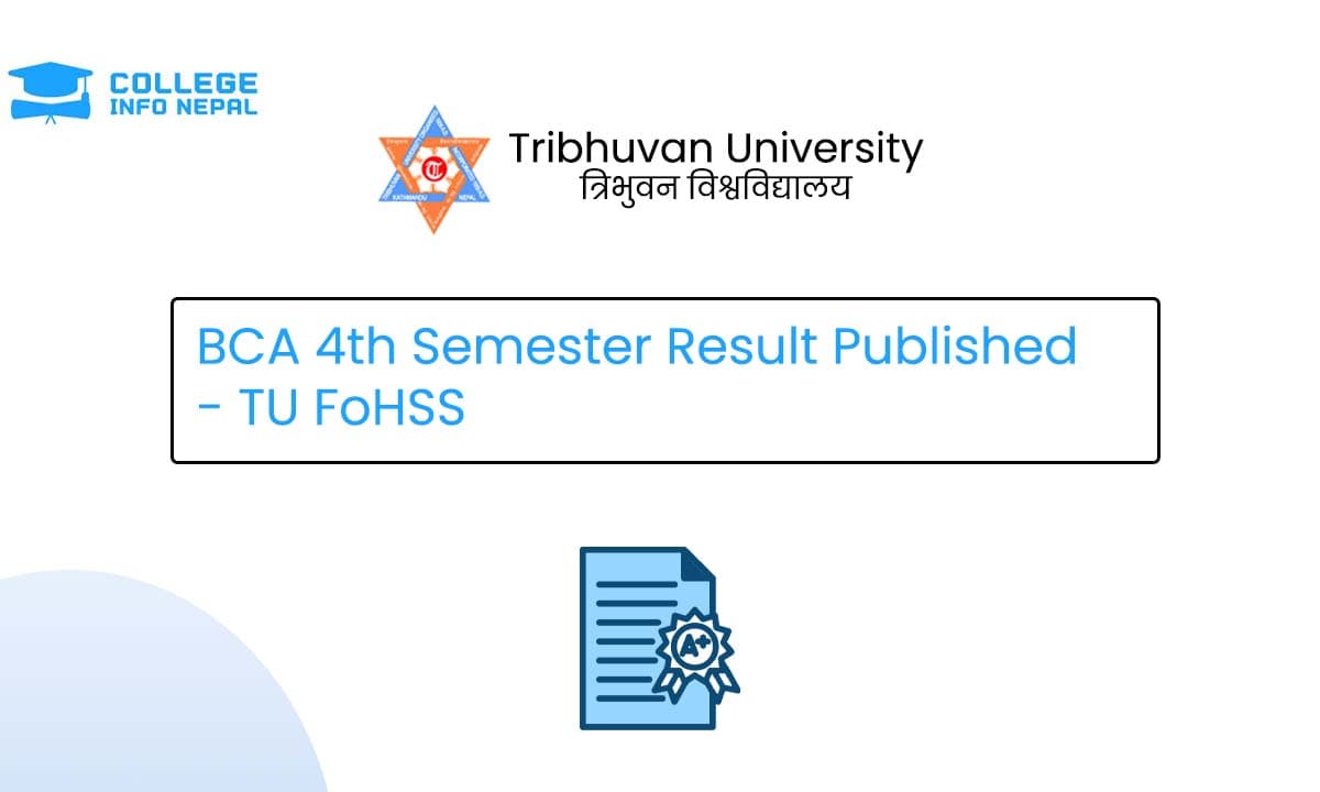 BCA 4th Semester Result Published - TU FoHSS