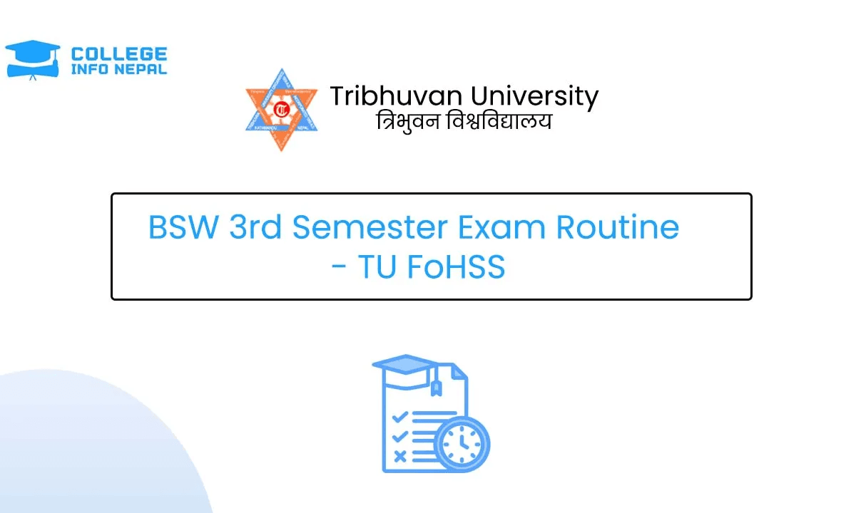 BSW 3rd Semester Exam Routine – TU FoHSS