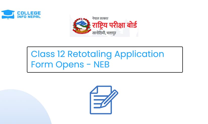 Class 12 Retotaling Application Form 2082 Opens - NEB - gallery image 1