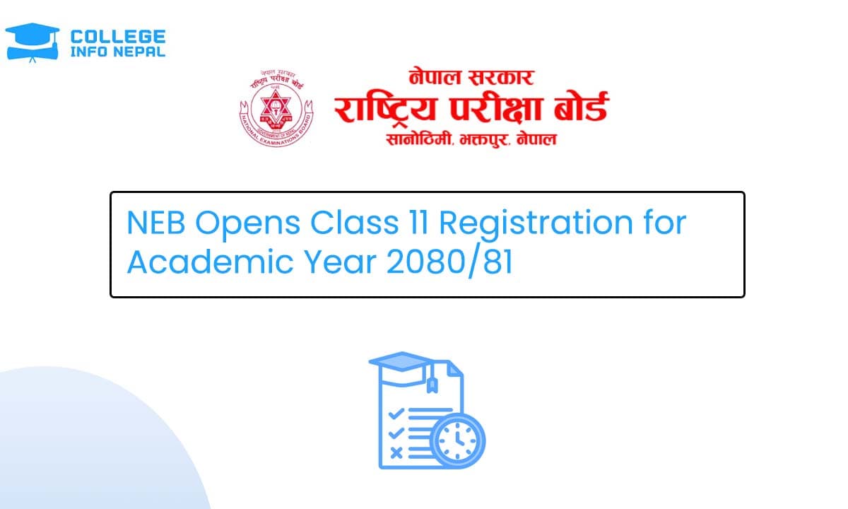 NEB Opens Class 11 Registration