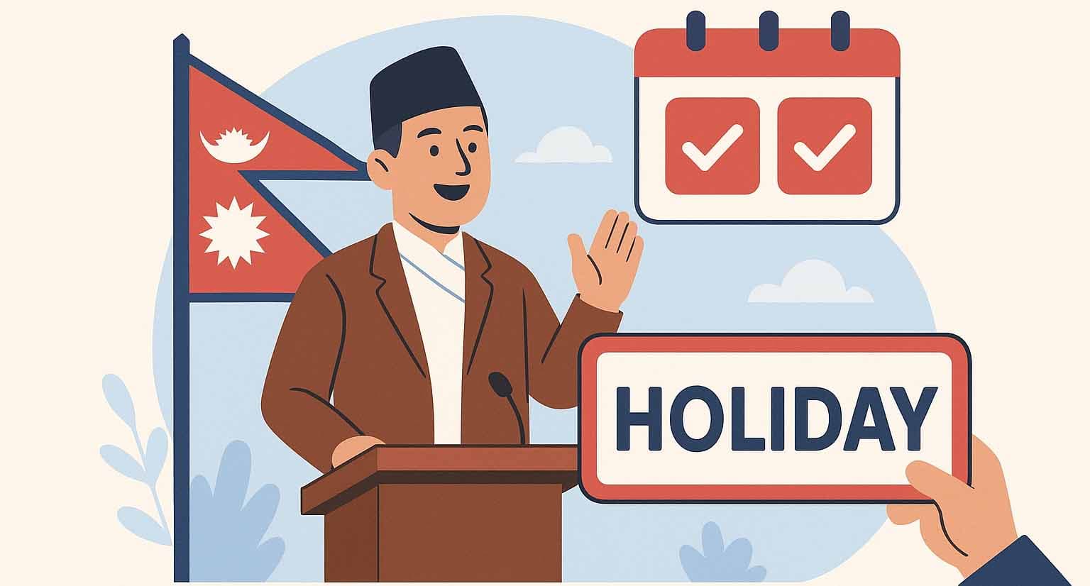 Nepal Declares Public Holiday for Two Days Due to Heavy Rain Forecast