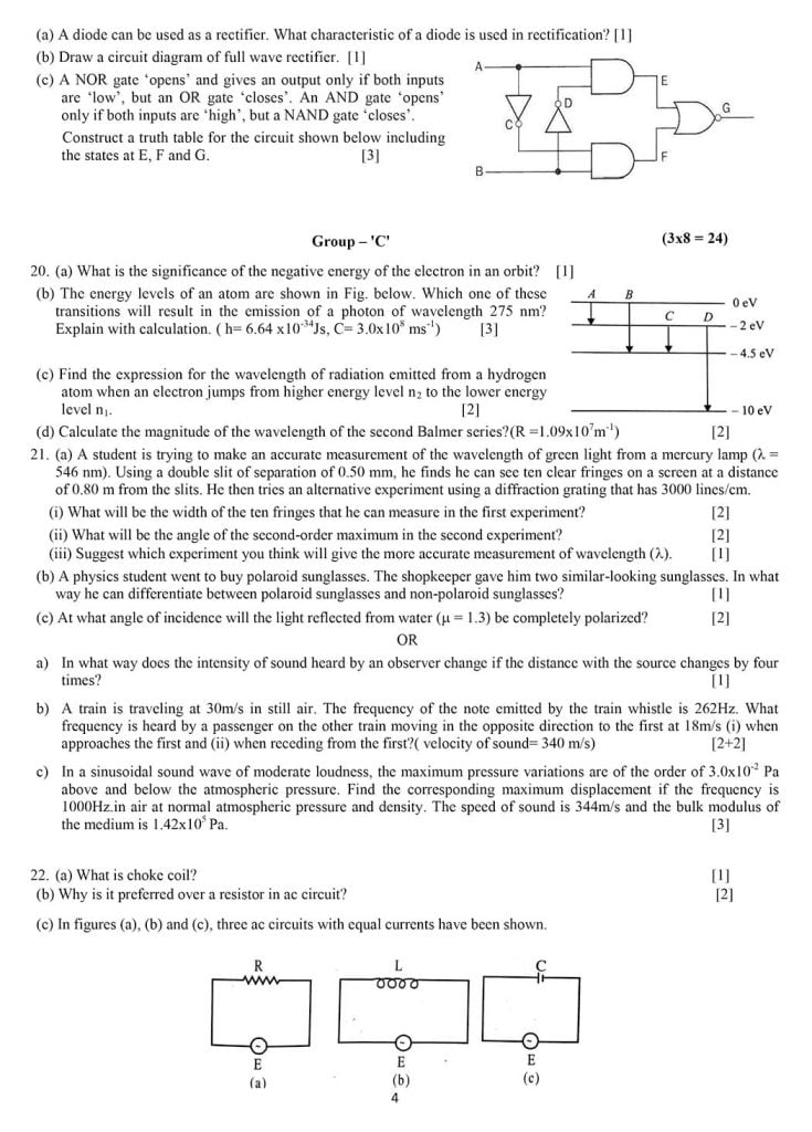 NEB Class 12 Physics Model Question 2080 4