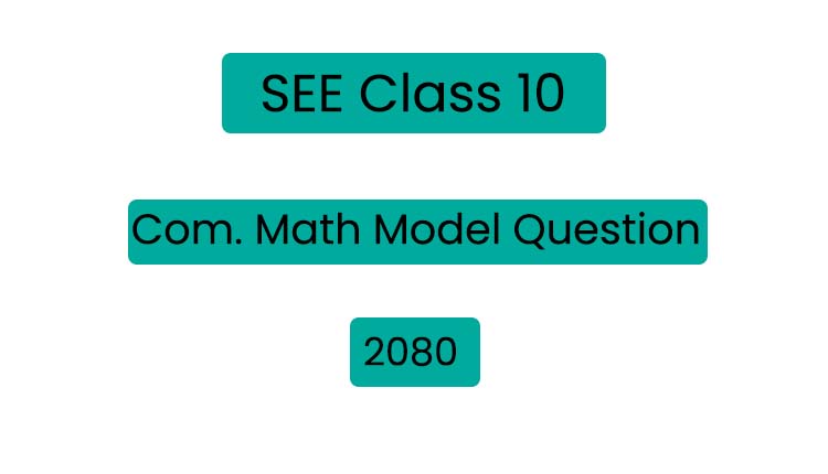 Class 10 (SEE) Math Model Question 2080